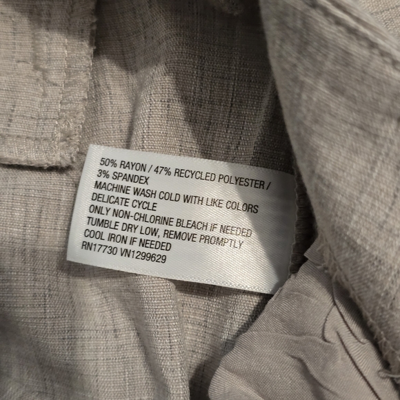 🌟 Women's Beige Linen Wide-Leg Pants - Picture 7 of 7